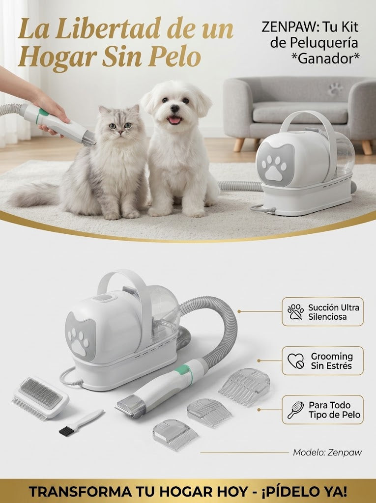ZenPaw 7-in-1 Multifunctional Pet Grooming Kit